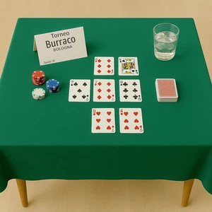 - Panno Verde per Tavolo Da Gioco - Quadrato Rettangolare Carte Poker Torneo Bur - Foto 1 di 12