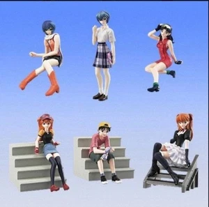 Neon Genesis Evangelion figure Shinji Misato Rei Asuka set 6 Japan anime m654 - Picture 1 of 4