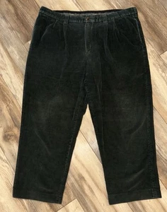 Vintage LL Bean 90s Wide Wale Corduroy Trousers Pants Men's 42x28 Skater Baggy - Picture 1 of 20