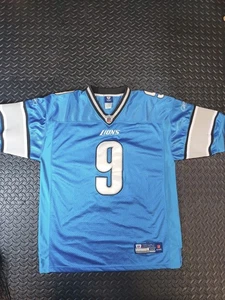 Reebok Detroit Lions Matthew Stafford Elite Authentic Trikot Gr-50 selten blau - Bild 1 von 11