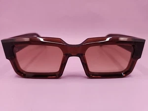 James Oro Reverse Titan Brown Tint/Brown Frame Sunglasses 54-21 - Foto 1 di 9