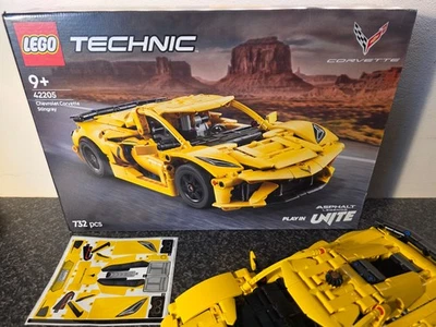 LEGO 42205 Technic Chevrolet Corvette Stingray Race Car Toy 8-Cylinder Engine - Image 1 of 4