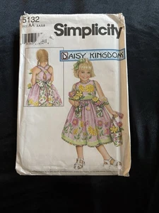 Simplicity Daisy Kingdom 5132 Dress Sewing Pattern Girls Sizes 3, 4, 5, 6 UNCUT - Picture 1 of 3