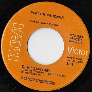 Denise Mayree / A World Without Music / Porter Wagoner EX - Picture 1 of 2