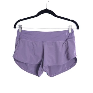 Lululemon 2,5" Speed Up gefütterte kurze lila Quarz niedrige Leibhöhe Laufen Damen 4 - Bild 1 von 5