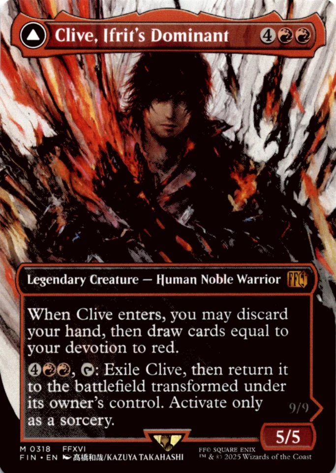 MTG Clive, Ifrit's Dominant (0318) (Borderless) Normal NM FINAL FANTASY Magic 31 - Image 1 of 2