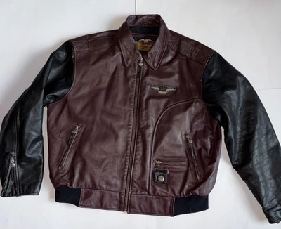 Harley Davidson Leather Jacket 95th Anniversary Mens Size XXL 2XL Black Brown - Image 1 of 4