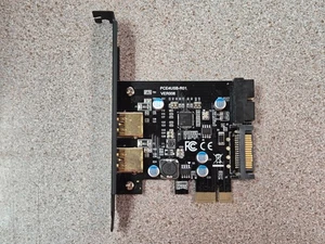 Tarjeta de expansión USB PCIe genuina USB 3.0 PCE4USB-R01 VER006 - Imagen 1 de 3