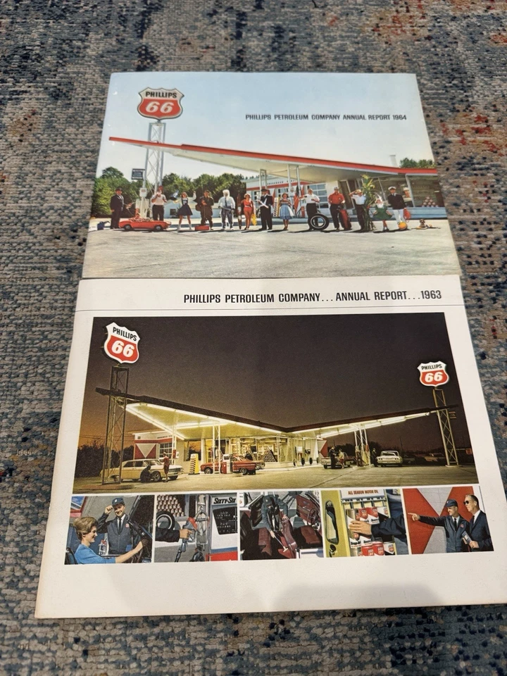 Lote Informe Anual Phillips 66 Petróleo (1963 y 1964) - De colección  Foto 1 de 1