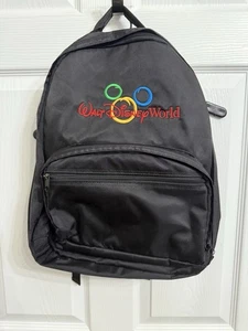 VTG Walt Disney World Backpack 90s Embroidered Book Bag Tote Mickey Mouse WDW - Picture 1 of 4