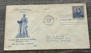 Postcard 5 cent Stamp Frances E. Willard Statuary Hall US Capitol Washington DC - Picture 1 of 2