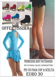 Offerta Tris Body per pattinaggio di figura, copripattini e calza americana - Foto 1 di 1