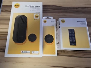 Yale Linus Smart Lock L2 + Keypad + 3 x Extra Dot. 1 Jahr alt - Bild 1 von 2