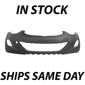 NEW Primered - Front Bumper Cover for 2011-2013 Hyundai Elantra Sedan 865113Y000 - Picture 1 of 14