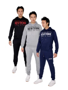 Felpa con cappuccio uomo tuta New York pullover da uomo set tuta camicie con fondo (2271) - Foto 1 di 13