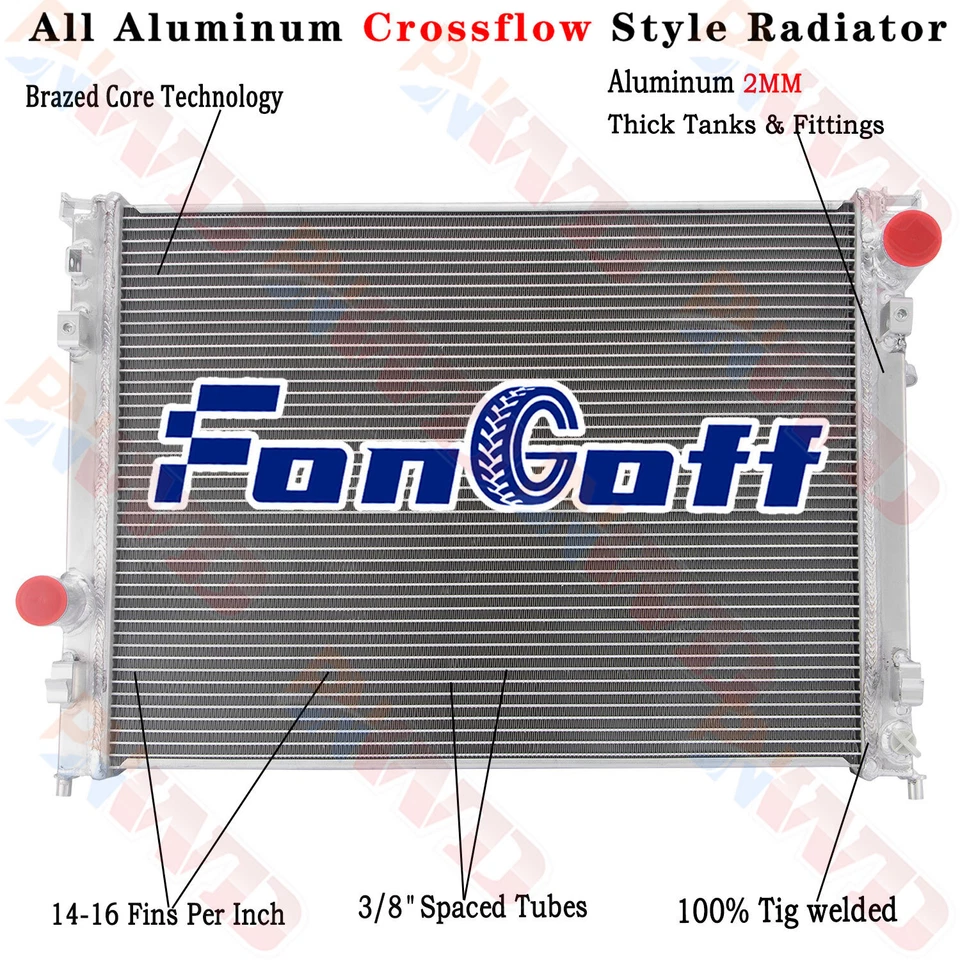 Aluminum Radiator For 2005-2008 Dodge Charger Magnum/Chrysler 300 3.5L 5.7L Foto 1 de 4