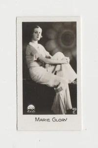 Marie Glory 1933 Bridgewater Film Stars Small Trading Card - Series 2 #49 - Picture 1 of 2