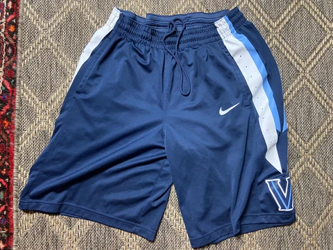 Nike Authentic NCAA Villanova Wildcats Basketball Shorts Mens Large M Cover