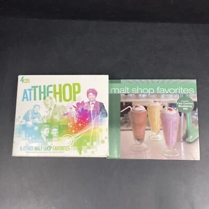 At The Hop Other Malt Shop Favorites 4 Music CD Set Lot Classic American Sock 50 - Picture 1 of 10