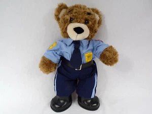 Vintage Build A Bear "Bearemy" in Policemans Uniform Shoes 16" Tall Brown Bear - Picture 1 of 8