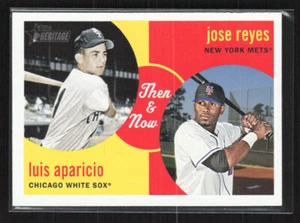 2008 Topps Heritage damals und heute #TN4 Jose Reyes/Luis Aparicio! *PWE* - Bild 1 von 2