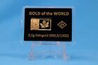 Goldbarren Deutschland LEV Gold of the World 2020 0,5 g Gold 999,9