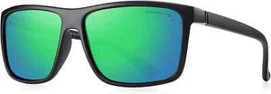 MERRY'S Rectangular Polarized Sports Sunglasses for Men Women Cycling Driving Fi - Picture 1 of 7
