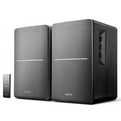 Edifier R1280T Powered Bookshelf Speakers 2.0 Active Near Field Monitors - Black - Image 1 of 4