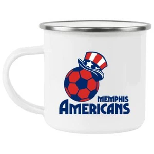 Memphis Americans Camping Mug 12 oz. Enamel | MISL Soccer Team - Picture 1 of 1