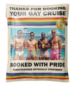 3 PACK Gay Cruise Prank Mailers - Jumbo Double-Sided Bubble Envelopes! - Picture 1 of 4