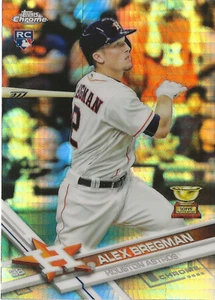 2017 Topps Chrome - Alex Bregman #9 Refractor Batting (RC) - Picture 1 of 2