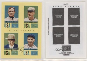 2014 Golden Age Star Stamps Casey Stengel Connie Mack Kid Gleason John McGraw
