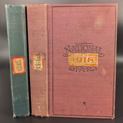 Two Antique Handwritten Diaries of Rev Peter H Brooks Wilkes-Barre, PA 1917-1918 Foto 1 de 4