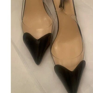 Women's Heart Clear Heels - Picture 1 of 6