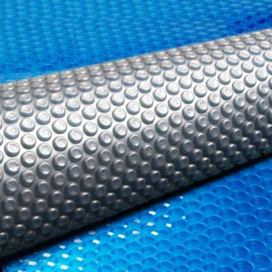 Aquabuddy Pool Cover 400 Micron Bubble Heat Solar Blanket Blue Silver 11x6.2m - Picture 1 of 7