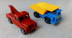 Vintage Corgi Junior Truck Dumper and Land Rover Wrecker Tow Truck - Picture 1 of 6