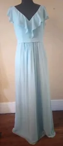 Jasmin formelles klassisches Damenkleid Hochzeitsgäste Größe 12 Farbe Puderblau - Bild 1 von 3