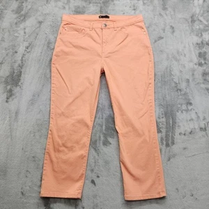 Lee Jeans Damen 14 Orange Easy Fit High Rise Straight Leg Crop Capri Stretch - Bild 1 von 11