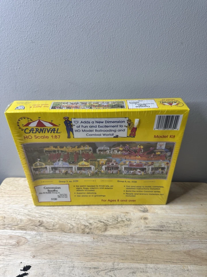 HO Scale Carnival Concession Booths Kit 4 IHC 5130