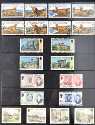 BAILIWICK OF GUERNSEY - Great Britain - 4x Stamp Sets - Mint/Used - 1970s - Image 1 of 4