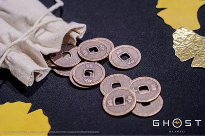 Ghost of Yotei Collector's Edition Zeni Hajiki Coin Game Japan New Rare - Image 1 of 2