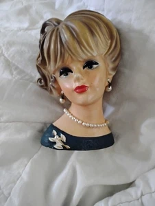 Vintage Napcoware head vase pearls Earrings - Picture 1 of 3