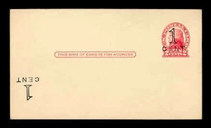 UX33 (S45-29g) 1c on 2c THOMAS JEFFERSON SURCHARGE VARIETY MINT POSTAL CARD - Picture 1 of 2