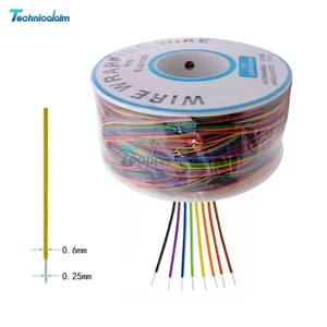 30AWG Test Wrapping Cable Wire 250M B-30-1000 8-Wire Colored Insulation - Picture 1 of 6