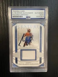 Shai Gilgeous-Alexander 2023-24 National Treasures Patch Autograph /49 PSA DNA  - Picture 1 of 2