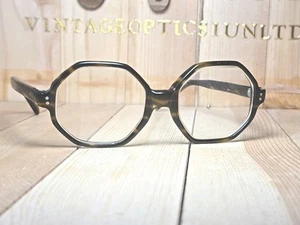 Selecta Optical Vintage Schildpatt Havanna Achteckig Brille Brillengestell - Bild 1 von 9