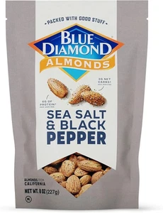 Blue Diamond Almonds Sea Salt and Black Pepper Flavor 8oz Bestbuy July 2026 - Picture 1 of 1