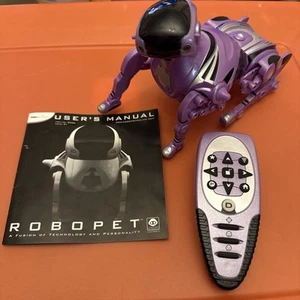 Original RoboPet WowWee 2005 Robot Dog RC Remote Control Purple - Picture 1 of 6
