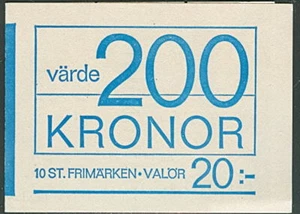 SCHWEDEN (H212A) Scott C8b, 20kr Flying Swans Booklet, sehr guter Zustand - Bild 1 von 1