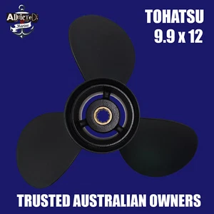 Hélice Tohatsu 9,9 x 12 25 hp 30 hp hélice 3 hojas hélice aluminio 2 y 4 tiempos  - Imagen 1 de 1